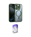 ieg™ iPhone 16 Pro Kılıf Yadigar Asil Koleksiyonu - Siyah Bilvis 5in1 3D Magic Cam Ekran Koruyucu