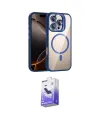 ieg™ iPhone 16 Pro Kılıf Yadigar Asil Koleksiyonu - Siyah Bilvis 5in1 5D Magic Hayalet Cam Ekran Koruyucu