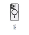 ieg™ iPhone 16 Pro Kılıf Yadigar Klasik Özel Seri - Siyah Bilvis 0.18mm Plus Cam Ekran Koruyucu