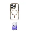 ieg™ iPhone 16 Pro Kılıf Yadigar Klasik Özel Seri - Siyah Bilvis 5in1 5D Magic Hayalet Cam Ekran Koruyucu