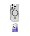 ieg™ iPhone 16 Pro Kılıf Yadigar Klasik Özel Seri - Siyah Bilvis 5in1 5D Magic Hayalet Cam Ekran Koruyucu
