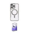 ieg™ iPhone 16 Pro Kılıf Yadigar Klasik Özel Seri - Siyah Bilvis 5in1 5D Magic Hayalet Cam Ekran Koruyucu