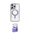 ieg™ iPhone 16 Pro Kılıf Yadigar Klasik Özel Seri - Siyah Bilvis 5in1 5D Magic Hayalet Cam Ekran Koruyucu