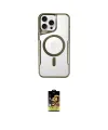 ieg™ iPhone 16 Pro Kılıf Yadigar Klasik Özel Seri - Siyah Buffer Cam Ekran Koruyucu