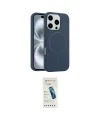 ieg™ iPhone 16 Pro Kılıf Yankı Form Serisi - Şeffaf Pasifik Cam Ekran Koruyucu
