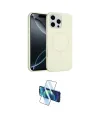 ieg™ iPhone 16 Pro Kılıf Yankı Form Serisi - Siyah 3D Antistatik Cam Ekran Koruyucu