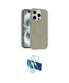 ieg™ iPhone 16 Pro Kılıf Yankı Form Serisi - Siyah 3D Antistatik Cam Ekran Koruyucu