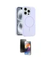 ieg™ iPhone 16 Pro Kılıf Yankı Form Serisi - Siyah 3D Antistatik Mat Seramik Nano Ekran Koruyucu