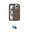 ieg™ iPhone 16 Pro Kılıf Yankı Form Serisi - Siyah 3D Antistatik Seramik Nano Ekran Koruyucu