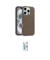 ieg™ iPhone 16 Pro Kılıf Yankı Form Serisi - Siyah Bilvis 0.18mm Plus Cam Ekran Koruyucu