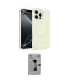 ieg™ iPhone 16 Pro Kılıf Yankı Form Serisi - Siyah Bilvis 3D Mat Cam Ekran Koruyucu