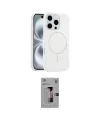 ieg™ iPhone 16 Pro Kılıf Yankı Form Serisi - Siyah Bilvis 3D Mat Cam Ekran Koruyucu