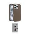 ieg™ iPhone 16 Pro Kılıf Yankı Form Serisi - Siyah Bilvis 3D Mat Cam Ekran Koruyucu