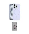 ieg™ iPhone 16 Pro Kılıf Yankı Form Serisi - Siyah Bilvis 3D Mat Cam Ekran Koruyucu