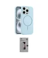 ieg™ iPhone 16 Pro Kılıf Yankı Form Serisi - Siyah Bilvis 3D Mat Cam Ekran Koruyucu