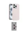 ieg™ iPhone 16 Pro Kılıf Yankı Form Serisi - Siyah Bilvis 3D Mat Cam Ekran Koruyucu