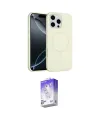 ieg™ iPhone 16 Pro Kılıf Yankı Form Serisi - Siyah Bilvis 5in1 3D Magic Cam Ekran Koruyucu