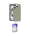 ieg™ iPhone 16 Pro Kılıf Yankı Form Serisi - Siyah Bilvis 5in1 3D Magic Cam Ekran Koruyucu