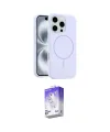 ieg™ iPhone 16 Pro Kılıf Yankı Form Serisi - Siyah Bilvis 5in1 3D Magic Cam Ekran Koruyucu