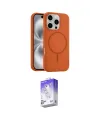 ieg™ iPhone 16 Pro Kılıf Yankı Form Serisi - Siyah Bilvis 5in1 3D Magic Cam Ekran Koruyucu
