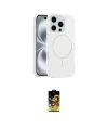 ieg™ iPhone 16 Pro Kılıf Yankı Form Serisi - Siyah Buffer Cam Ekran Koruyucu