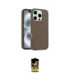 ieg™ iPhone 16 Pro Kılıf Yankı Form Serisi - Siyah Buffer Cam Ekran Koruyucu