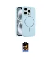 ieg™ iPhone 16 Pro Kılıf Yankı Form Serisi - Siyah Buffer Hayalet Cam Ekran Koruyucu