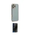ieg™ iPhone 16 Pro Kılıf Yankı Serisi - Siyah 3D Antistatik Hayalet Cam Ekran Koruyucu