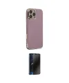 ieg™ iPhone 16 Pro Kılıf Yankı Serisi - Siyah 3D Antistatik Hayalet Cam Ekran Koruyucu