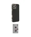 ieg™ iPhone 16 Pro Kılıf Yankı Serisi - Siyah Bilvis 3D Mat Cam Ekran Koruyucu