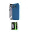 ieg™ iPhone 16 Pro Kılıf Yankı Yansıma Özel Seri - Şeffaf 360 Full Body Arka Koruyucu