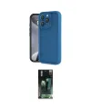 ieg™ iPhone 16 Pro Kılıf Yankı Yansıma Özel Seri - Siyah 360 Mat Full Body Arka Koruyucu