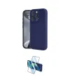 ieg™ iPhone 16 Pro Kılıf Yankı Yansıma Özel Seri - Siyah 3D Antistatik Cam Ekran Koruyucu