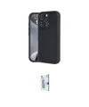 ieg™ iPhone 16 Pro Kılıf Yankı Yansıma Özel Seri - Siyah Bilvis 0.18mm Plus Cam Ekran Koruyucu
