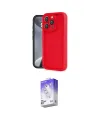 ieg™ iPhone 16 Pro Kılıf Yankı Yansıma Özel Seri - Siyah Bilvis 5in1 3D Magic Cam Ekran Koruyucu