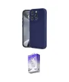 ieg™ iPhone 16 Pro Kılıf Yankı Yansıma Özel Seri - Siyah Bilvis 5in1 3D Magic Cam Ekran Koruyucu
