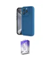 ieg™ iPhone 16 Pro Kılıf Yankı Yansıma Özel Seri - Siyah Bilvis 5in1 3D Magic Cam Ekran Koruyucu