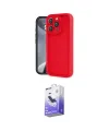 ieg™ iPhone 16 Pro Kılıf Yankı Yansıma Özel Seri - Siyah Bilvis 5in1 5D Magic Hayalet Cam Ekran Koruyucu