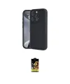 ieg™ iPhone 16 Pro Kılıf Yankı Yansıma Özel Seri - Siyah Buffer Cam Ekran Koruyucu