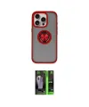 ieg™ iPhone 16 Pro Kılıf Yörünge Çizgi - Şeffaf 360 Full Body Arka Koruyucu