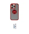 ieg™ iPhone 16 Pro Kılıf Yörünge Çizgi - Siyah Bilvis 0.18mm Plus Cam Ekran Koruyucu