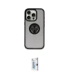 ieg™ iPhone 16 Pro Kılıf Yörünge Çizgi - Siyah Bilvis 0.18mm Plus Cam Ekran Koruyucu
