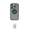 ieg™ iPhone 16 Pro Kılıf Yörünge Çizgi - Siyah Bilvis 0.18mm Plus Cam Ekran Koruyucu
