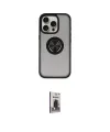 ieg™ iPhone 16 Pro Kılıf Yörünge Çizgi - Siyah Bilvis Hayalet Cam Ekran Koruyucu