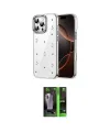 ieg™ iPhone 16 Pro Kılıf Yörünge Form - Şeffaf 360 Full Body Arka Koruyucu