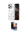 ieg™ iPhone 16 Pro Kılıf Yörünge Form - Siyah 3D Antistatik Mat Seramik Nano Ekran Koruyucu