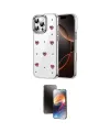 ieg™ iPhone 16 Pro Kılıf Yörünge Form - Siyah 3D Antistatik Mat Seramik Nano Ekran Koruyucu