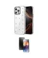 ieg™ iPhone 16 Pro Kılıf Yörünge Form - Siyah 3D Antistatik Mat Seramik Nano Ekran Koruyucu