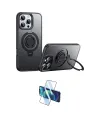 ieg™ iPhone 16 Pro Kılıf Zirve Çizgi Prime - Siyah 3D Antistatik Cam Ekran Koruyucu