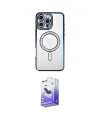 ieg™ iPhone 16 Pro Kılıf Zirve Doku Prime - Siyah Bilvis 5in1 5D Magic Hayalet Cam Ekran Koruyucu